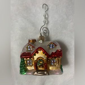 Old World Gingerbread Cottage Ornament